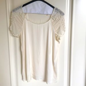 Elie Tahari silk blouse - Size Small - Cream